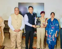 अमन अरोड़ा द्वारा एयर फोर्स अकादमी और एनडीए मेरिट सूची में शानदार उपलब्धियां हासिल करने वाली माई भागो प्रिपरेटरी इंस्टीट्यूट की महिला कैडेटों का सम्मान