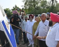 बरिंदर कुमार गोयल द्वारा दोआबा क्षेत्र में दरिया किनारे बाढ़ रोकने के कार्यों का जायज़ा लेने हेतु दो दिन का दौरा