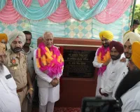 जल संसाधन मंत्री बरिंदर कुमार गोयल द्वारा गांव संधू कलां और भगतपुरा में 82 करोड़ रुपये की लागत वाली नहरी परियोजनाओं का उद्घाटन