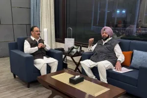 पंजाब-हरियाणा पानी विवाद के बीच नड्‌डा से मिले  कैप्टन अमरिंदर सिंह 