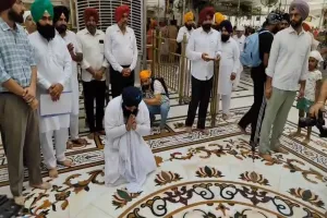 पंजाब के शिक्षा मंत्री बैंस की धार्मिक सजा पूरी:गोल्डन टेंपल में टेका माथा 