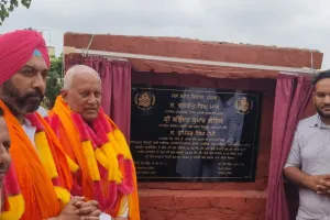 बरिंदर कुमार गोयल द्वारा विधानसभा क्षेत्र बस्सी पठानां के गांव खंट मानपुर में लगभग 57.01 करोड़ रूपये की सिंचाई परियोजनाओं का उद्घाटन