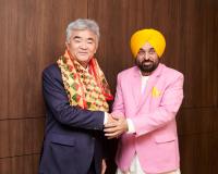 मुख्यमंत्री द्वारा दक्षिण कोरिया के व्यापारिक दिग्गज़ों से विचार-विमर्श