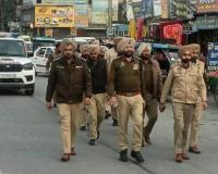 गणतंत्र दिवस की पूर्व संध्या पर पंजाब पुलिस द्वारा राज्यभर में फ्लैग मार्च