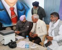 वित्त मंत्री हरपाल सिंह चीमा द्वारा पल्लेदार मजदूर यूनियन कार्यालय में शेड और कमरों का उद्घाटन