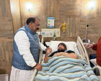  कैप्टन अमरिंदर सिंह जी की सेहत का हाल जानने के लिए अश्वनी शर्मा ने मुलाकात की