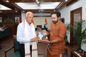 पंजाब में पोटाश सर्वेक्षण जल्द मुकम्मल करवाने हेतु कैबिनेट मंत्री बरिन्दर कुमार गोयल द्वारा केंद्रीय कोयला एवं खनन मंत्री जी. कृष्ण रैडी से अहम मीटिंग