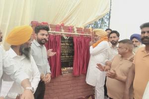 हरपाल सिंह चीमा ने दिड़बा में बाबा साहिब भीमराव अंबेडकर कम्युनिटी हॉल की रखी आधारशिला