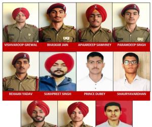महाराजा रणजीत सिंह प्रिपरेटरी इंस्टीट्यूट के 11 कैडेट एनडीए और अन्य प्रमुख रक्षा प्रशिक्षण अकादमियों के लिए चयनित